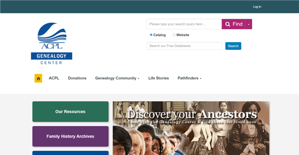 Research your family tree for free with ACPL