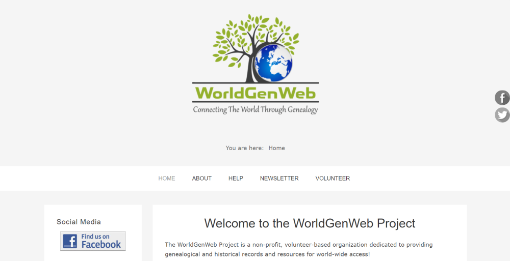 Research your family tree for free with WorldGenWeb