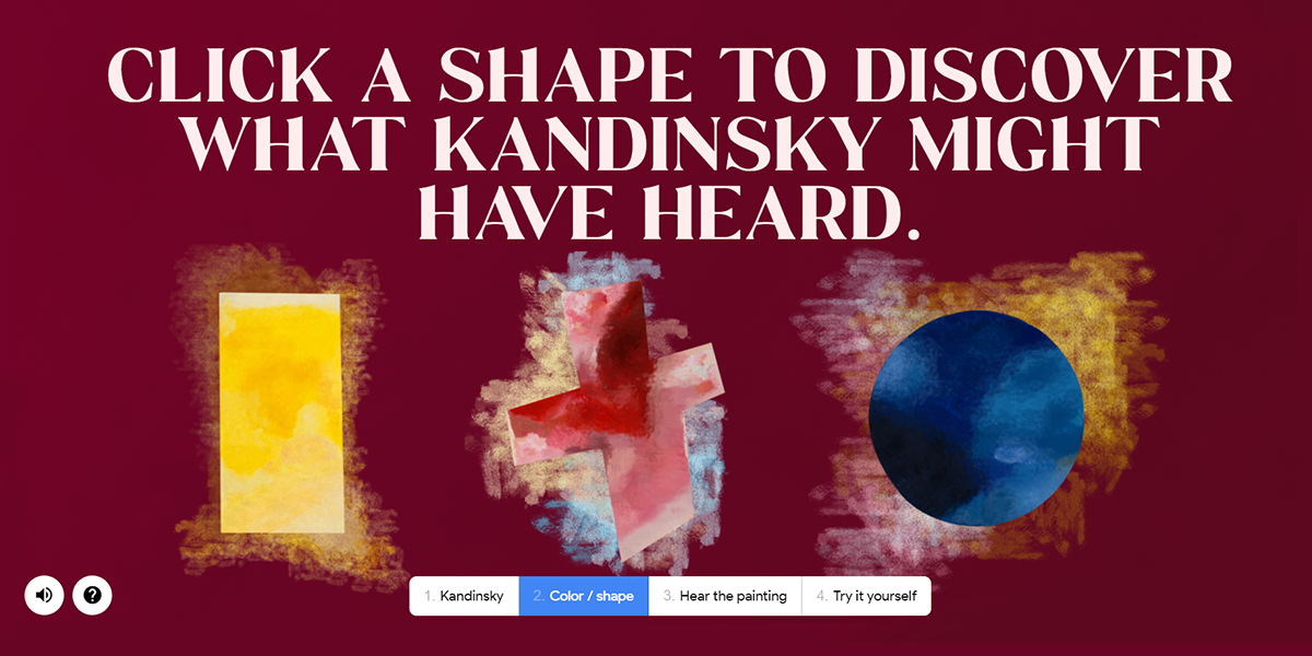 A screenshot of the second part of Play a Kandinsky