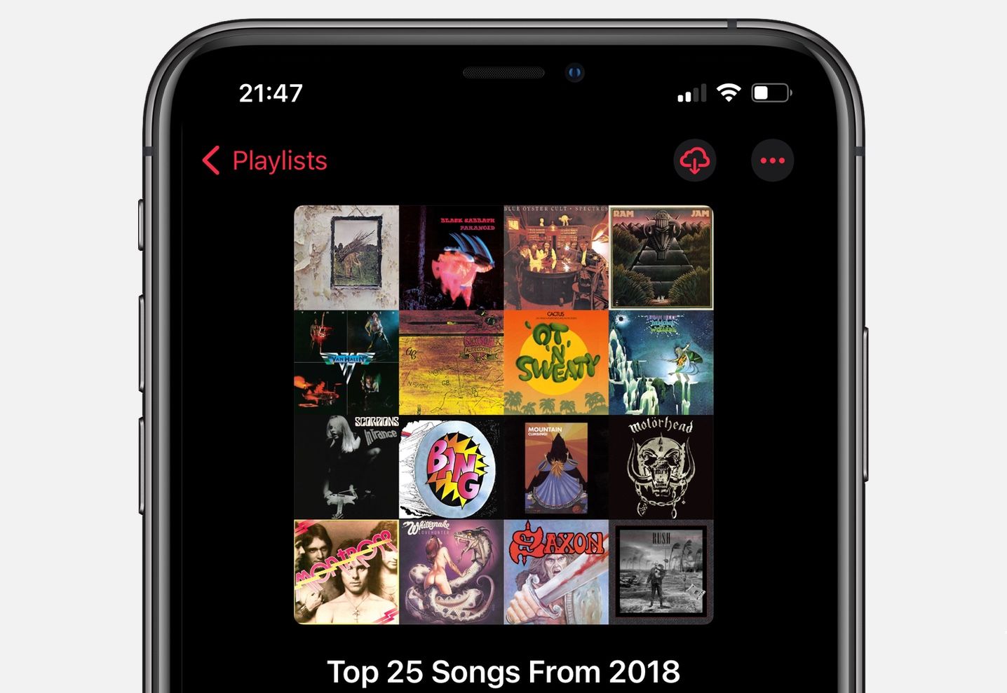 Apple Music album art collage made using a Siri Shortcut