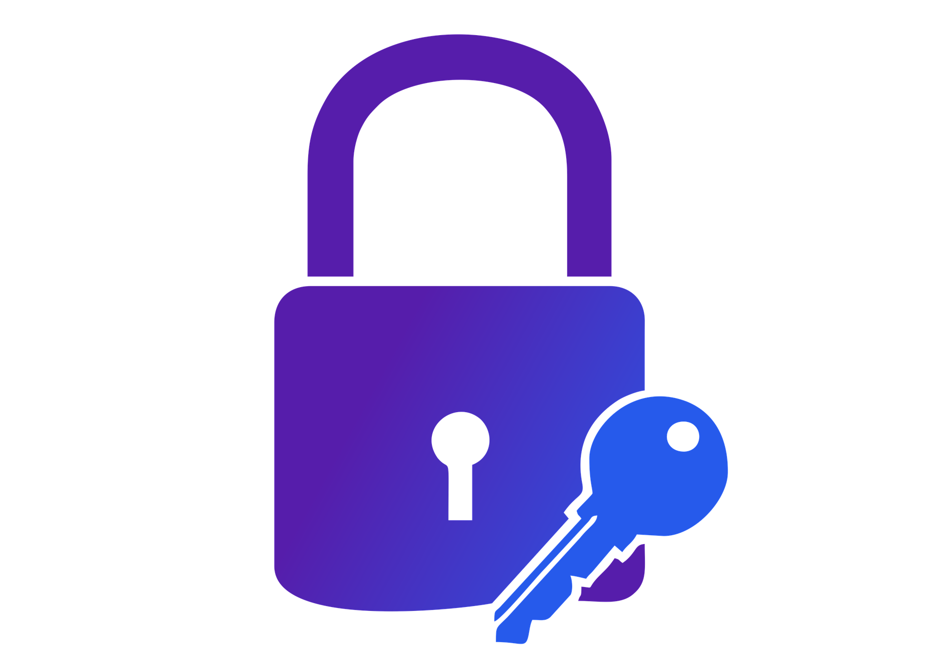 Purple Lock and Key Password