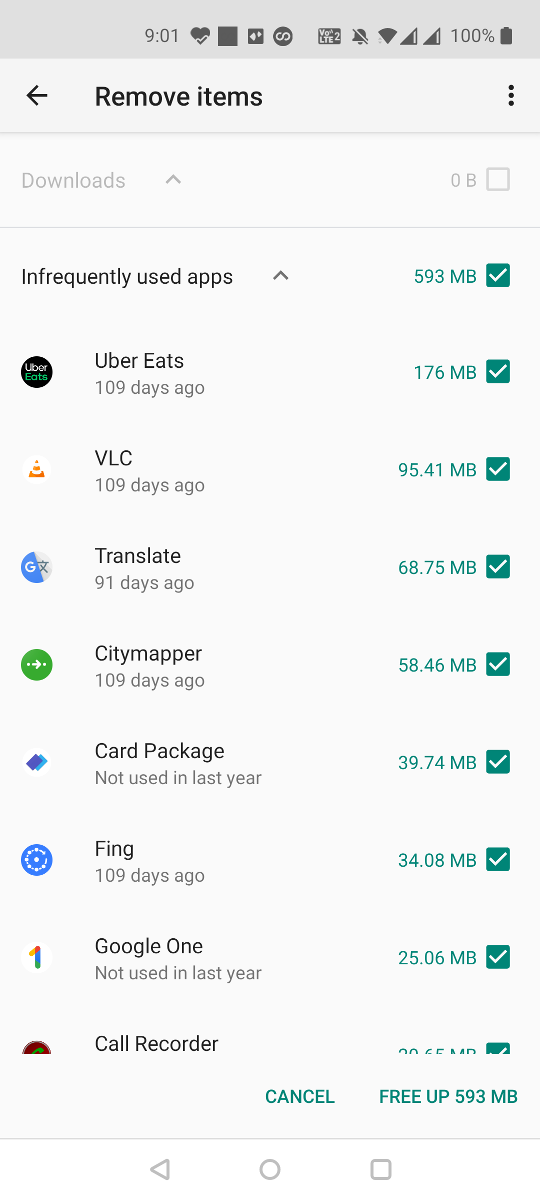 Remove junk from Android