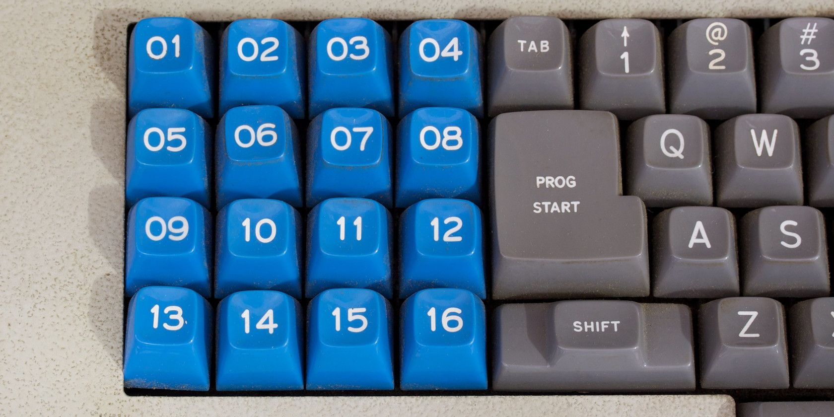 Function Keys on a Retro Computer Keyboard