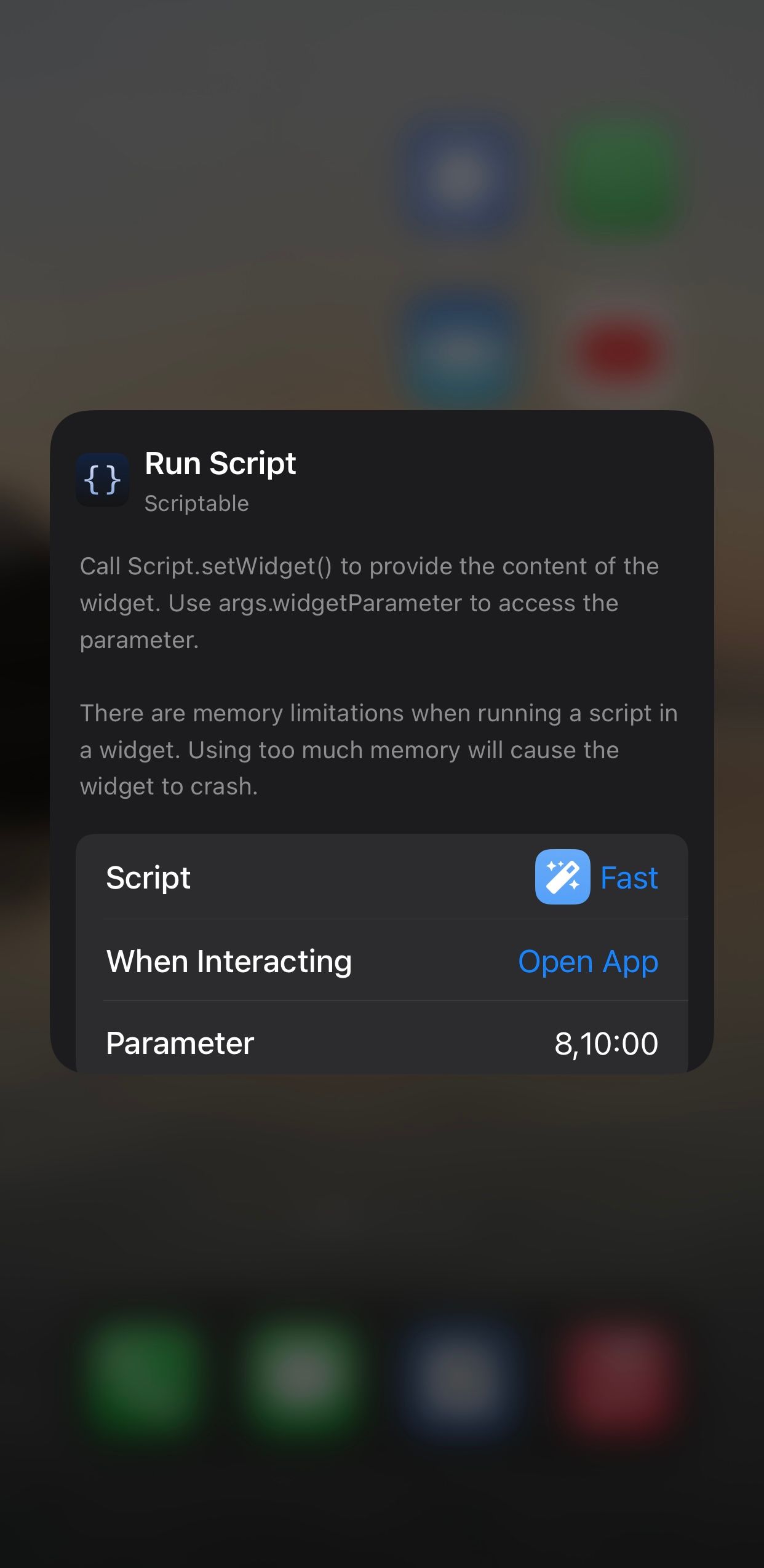 Setting up an intermittent fasting timer widget via Scriptable on iOS 14