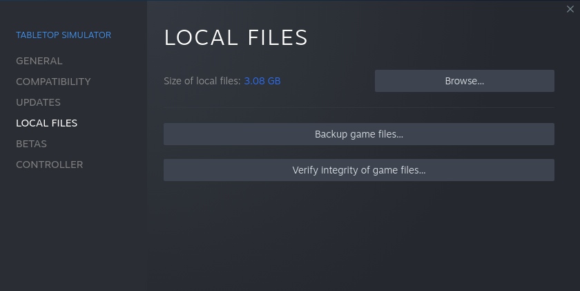 Finding Tabletop Simulator Local Files in Steam