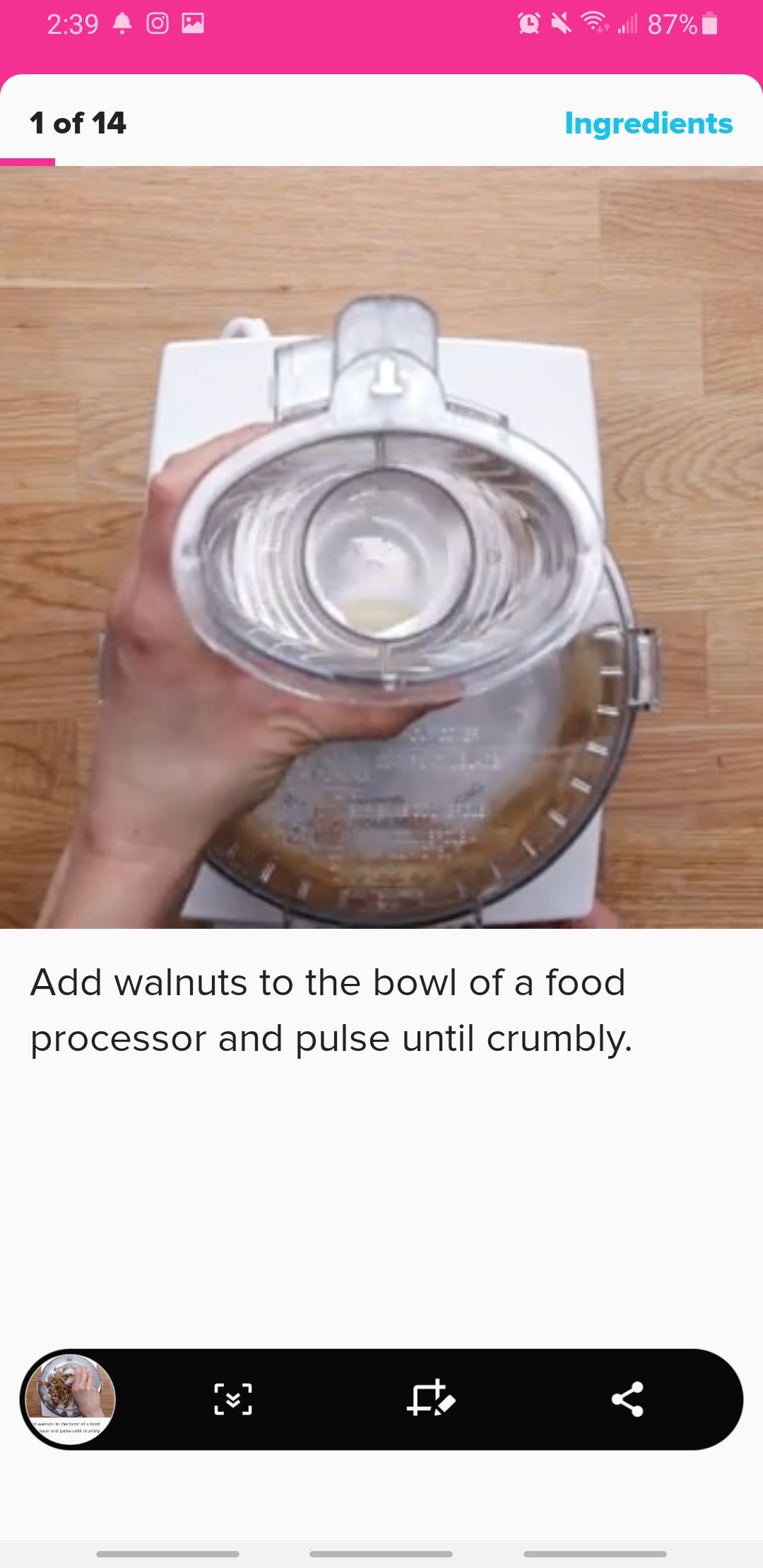 tasty app gif video demonstration of recipe steps