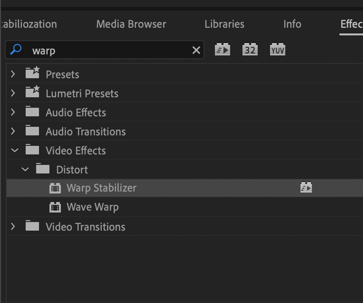 how to use warp stabilizer in premiere pro cc 2017