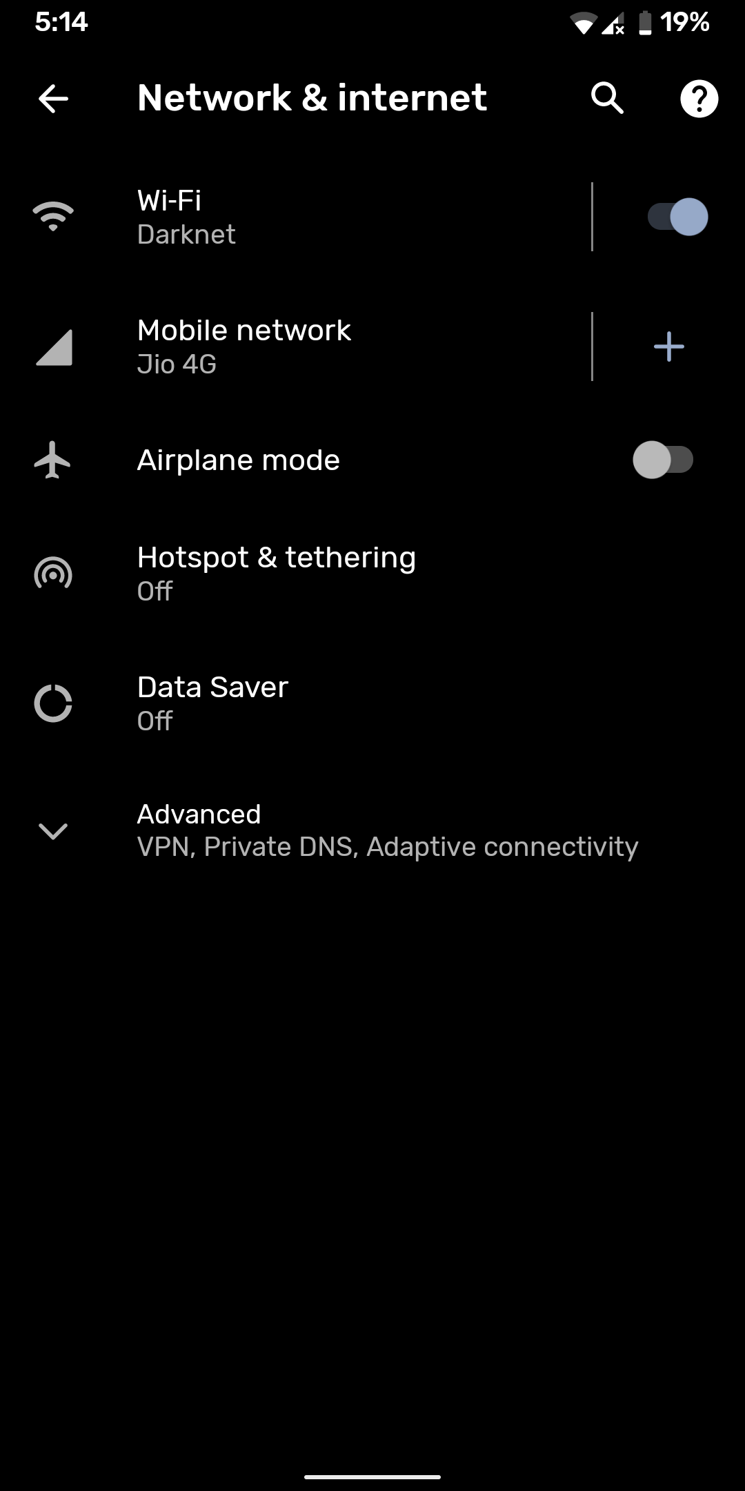 تنظیمات تماس Wi-Fi Android