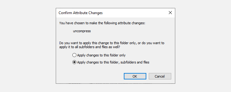 windows 10 file attribute changes