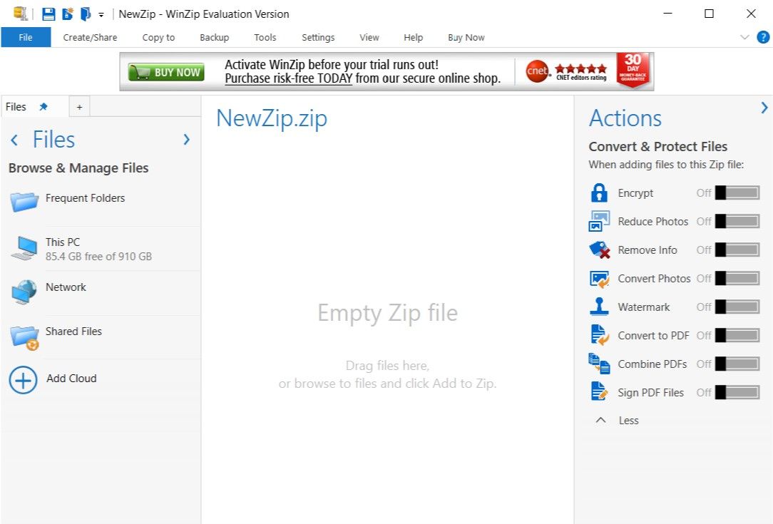 free download winzip to open rar file