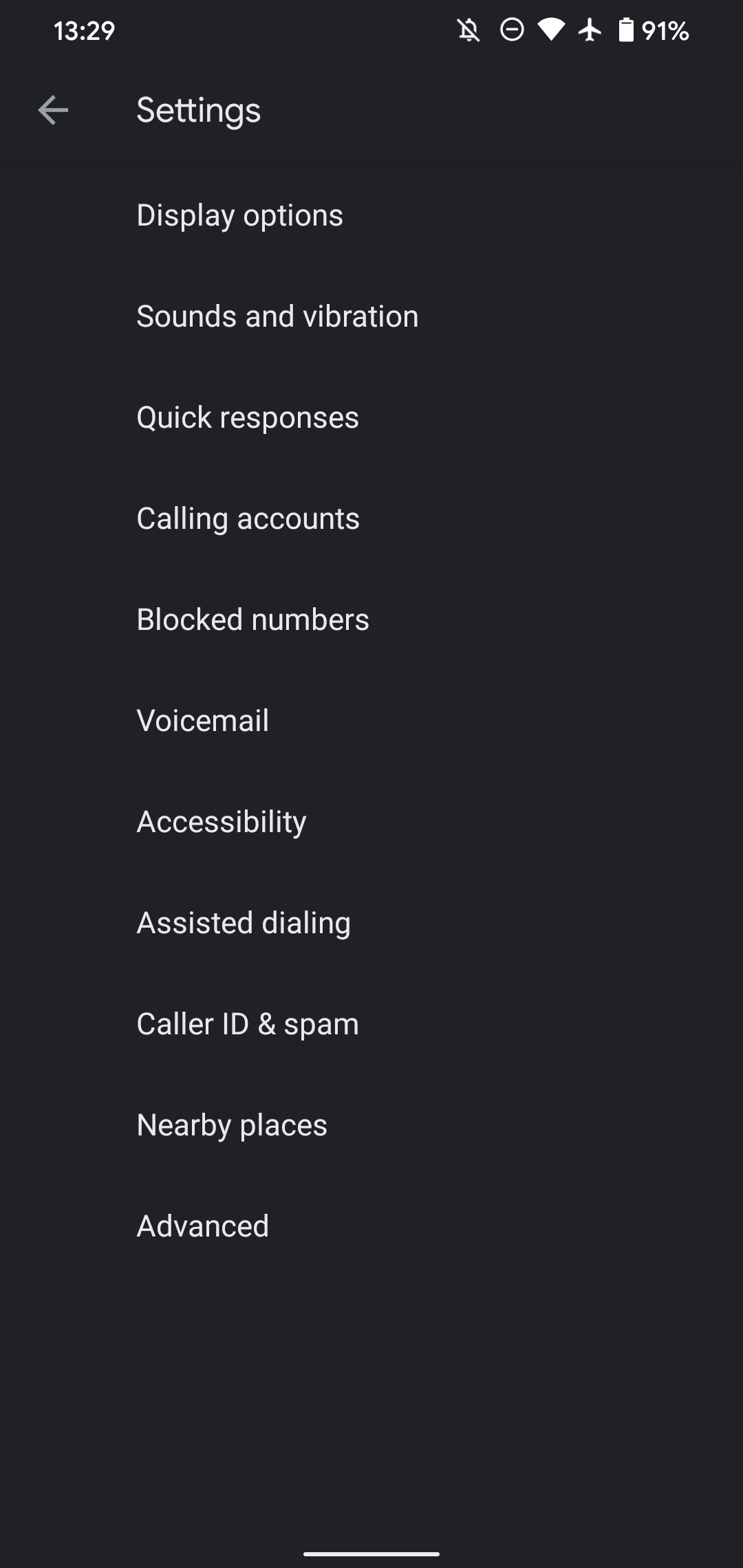 Android Phone Settings