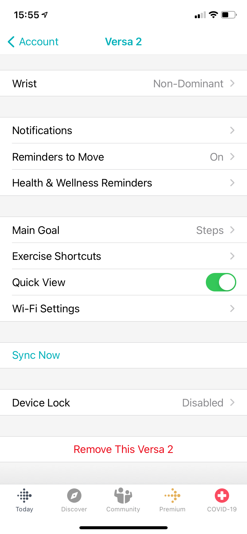 Fitbit Sync Now