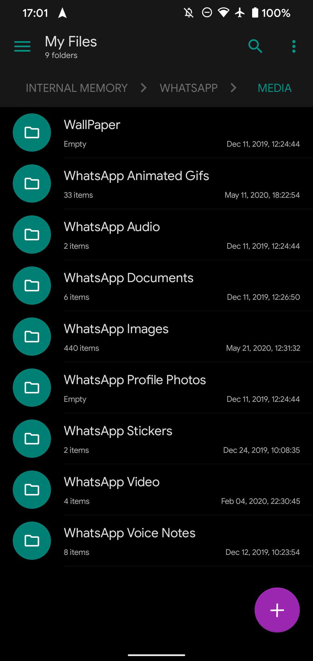 WhatsApp Image Folders Android