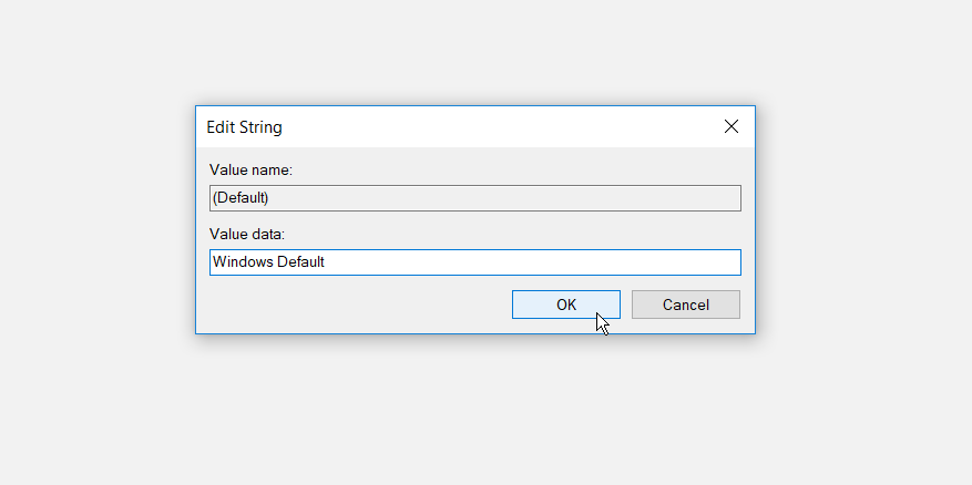 Changing the pointer scheme in Registry Editor