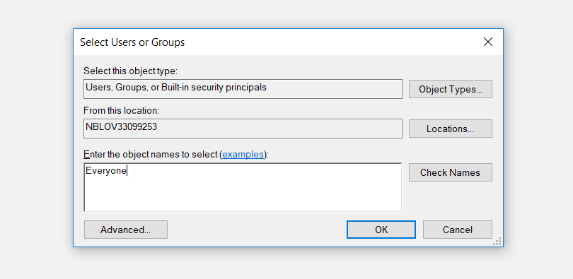 Configuring the Security Permission Settings