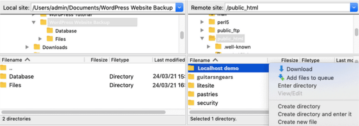Backup wordpress site filezilla change the schema size erd in mysql workbench
