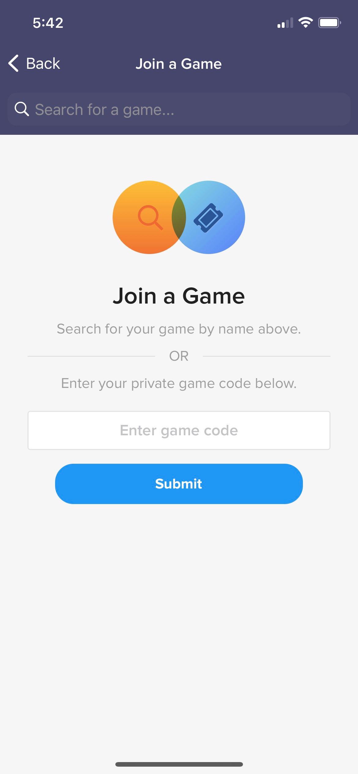 Goosechase Join Game How-To Screenshot.