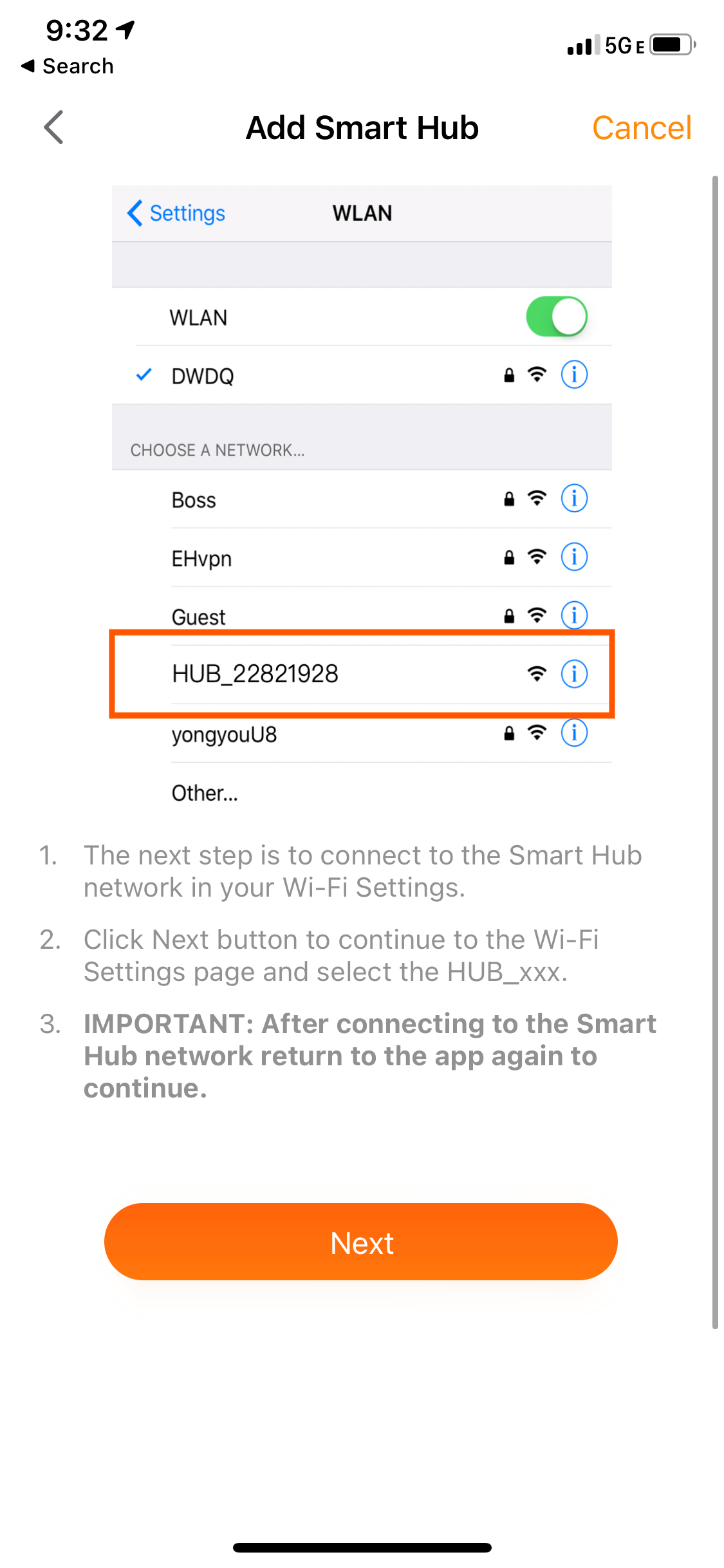Securam Hub Configuration With App