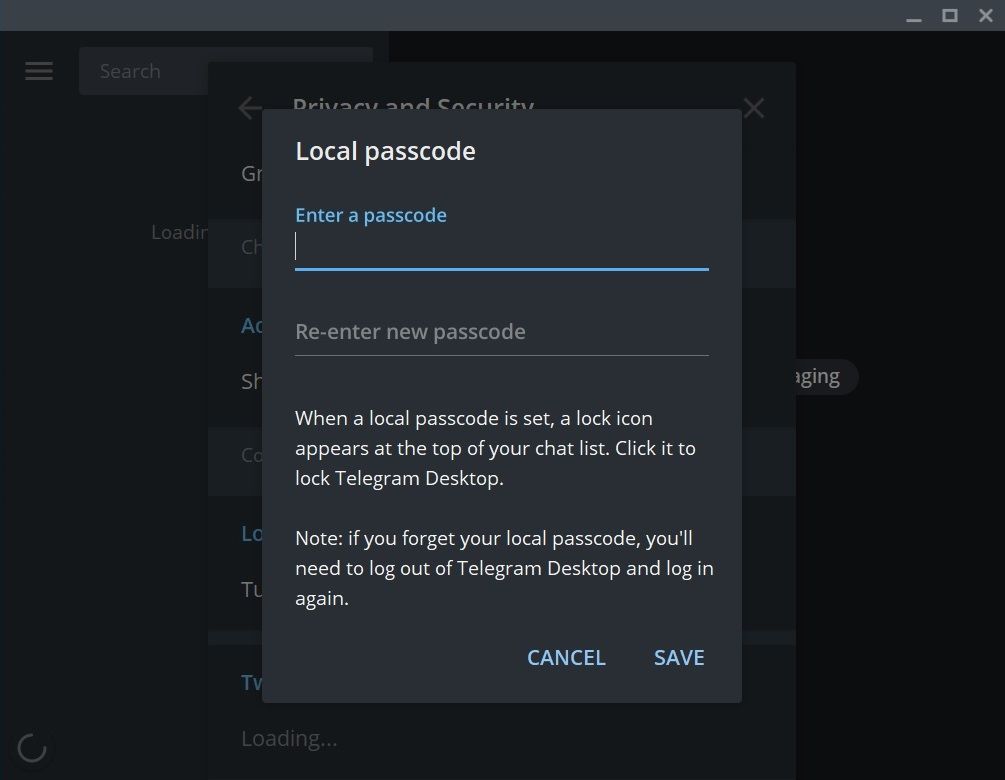 Local Passcode Telegram Windows - Come proteggere i tuoi messaggi di Telegram con un passcode