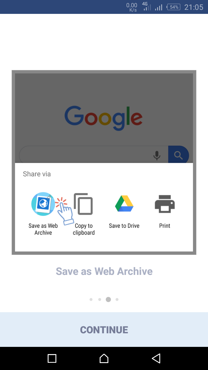 Open Save as Web Archive