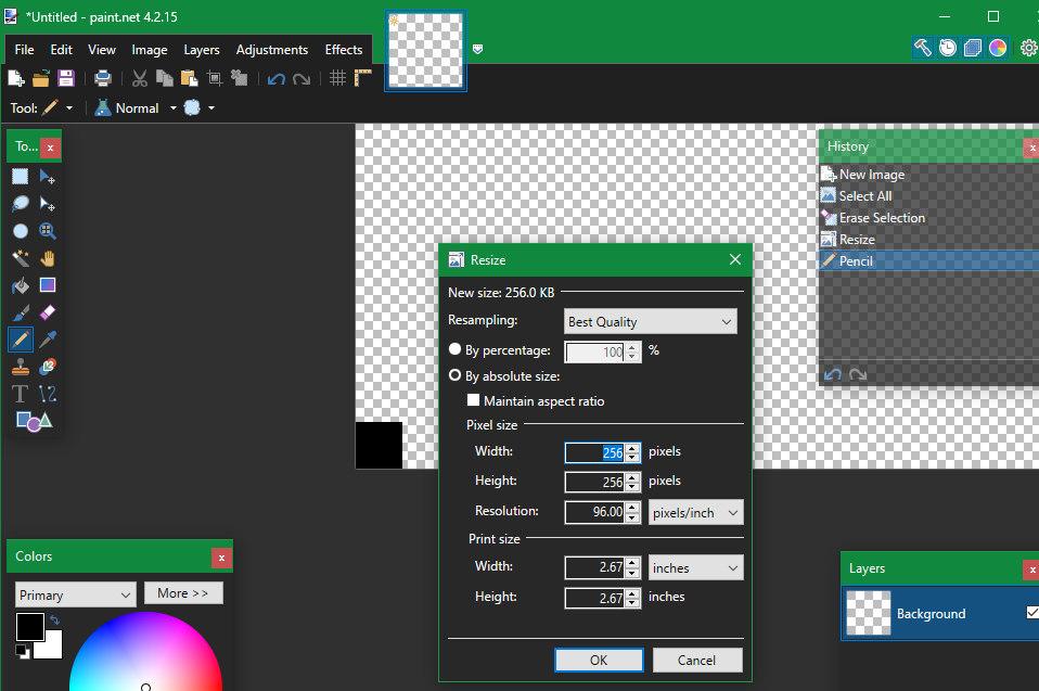 Paint Net Single Pixel Transparent - 15 app e software Windows indispensabili per qualsiasi nuovo PC
