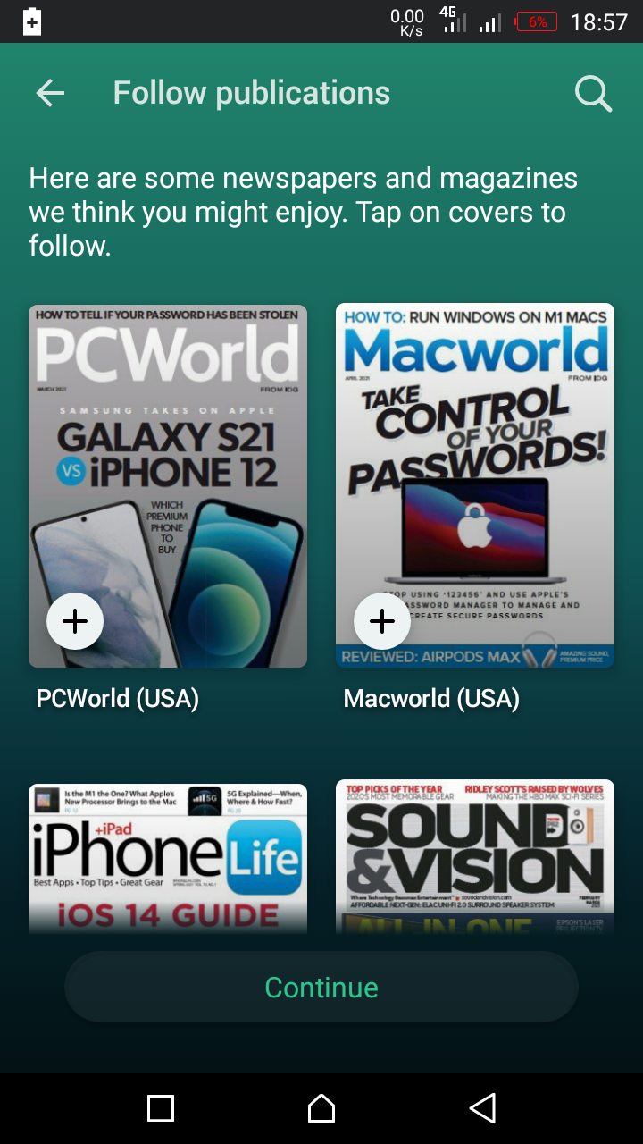PressReader's List of Newspapers and Magazines