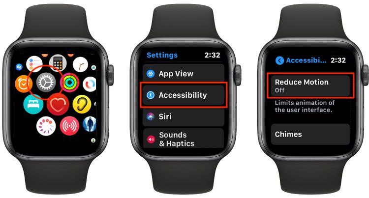 How to reduce motion from Apple Watch