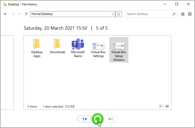 5 Möglichkeiten zum Wiederherstellen Ihrer gelöschten Dateien in Windows 10 - Restoring Deleted Files With File History