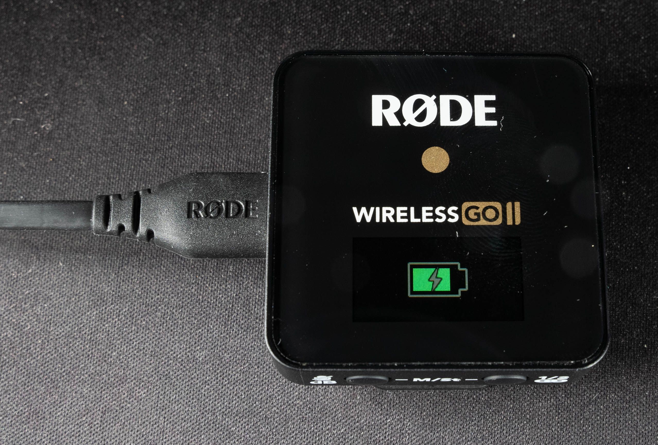 Rode Wireless Go II Transmitter Connected to PC