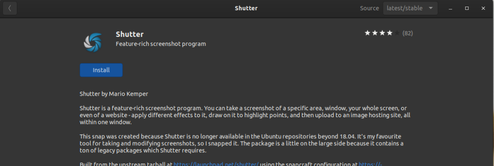 Shutter GUI Installation