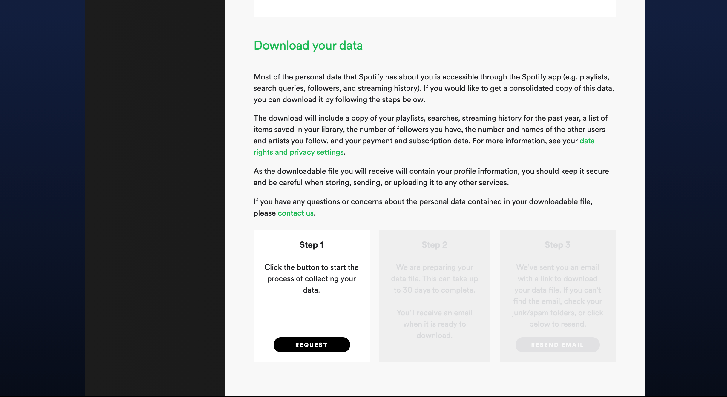 Spotify Download Data