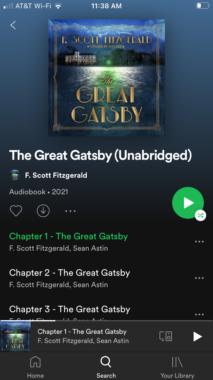 The Great Gatsby on Spotify