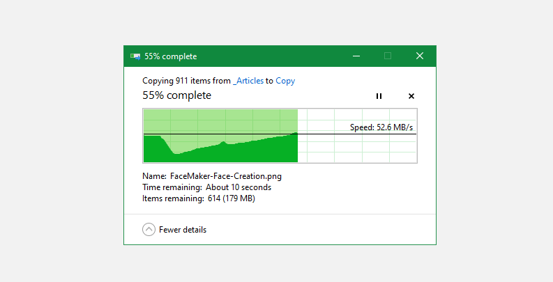 Windows 10 Copy Dialog - 6 modi per copiare i file più velocemente in Windows 10