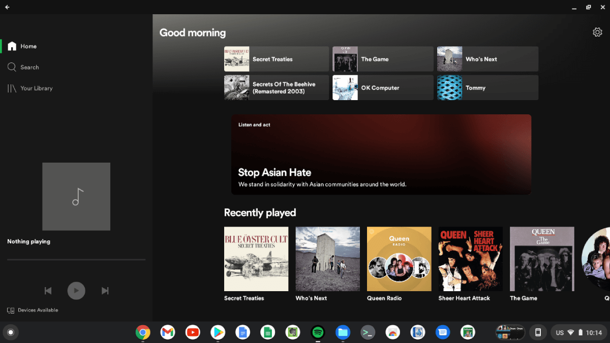 Spotify Android player