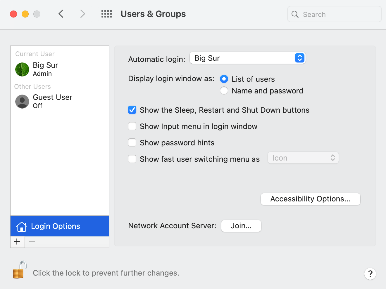 Automatic login on Mac