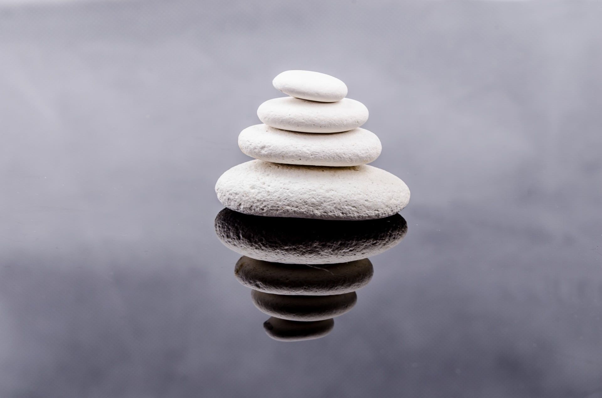 Black and White Zen Stones