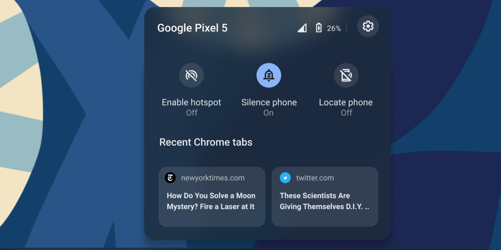Phone Hub on Chromebooks