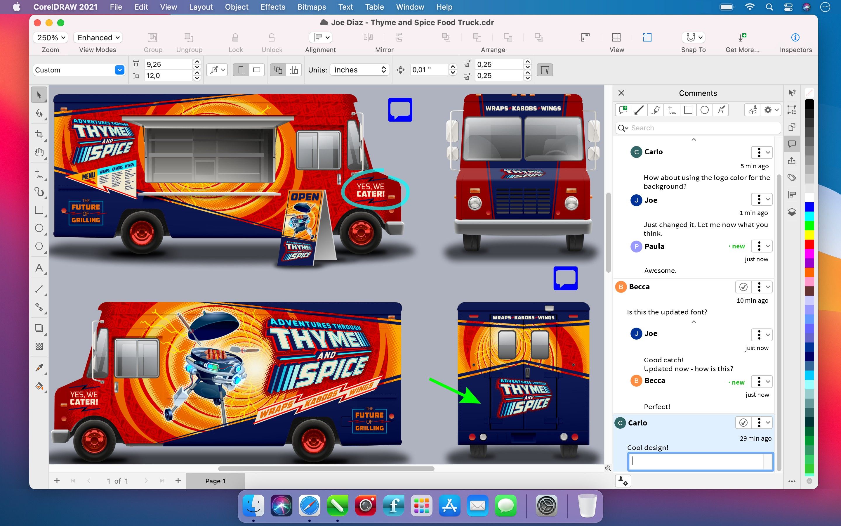 coreldraw graphics suite 2021 van design