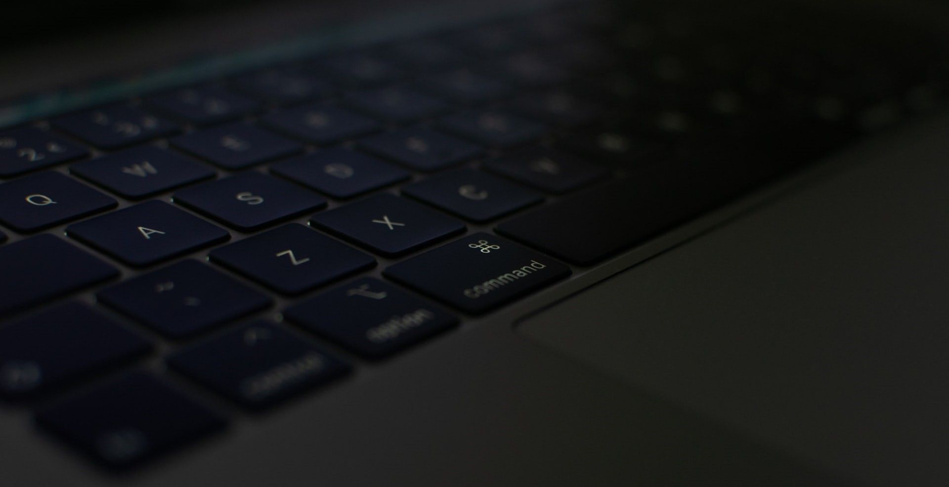 a dark mac keyboard