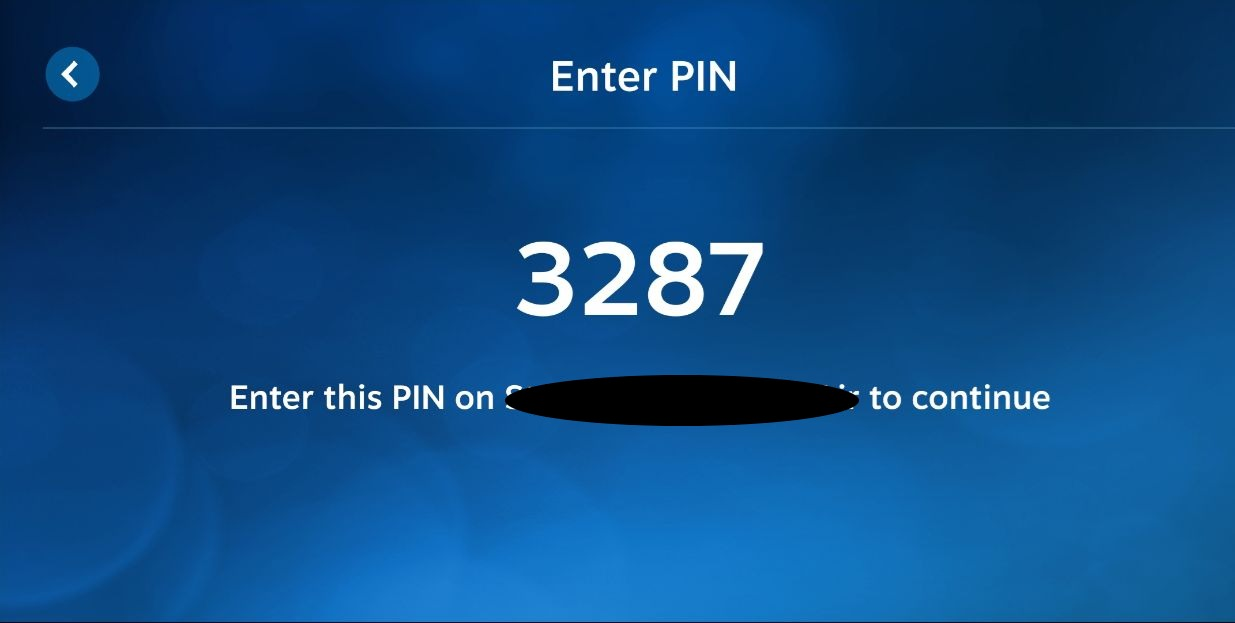 enter pin - Come eseguire lo streaming di giochi per PC sulla tua Apple TV con Steam Link