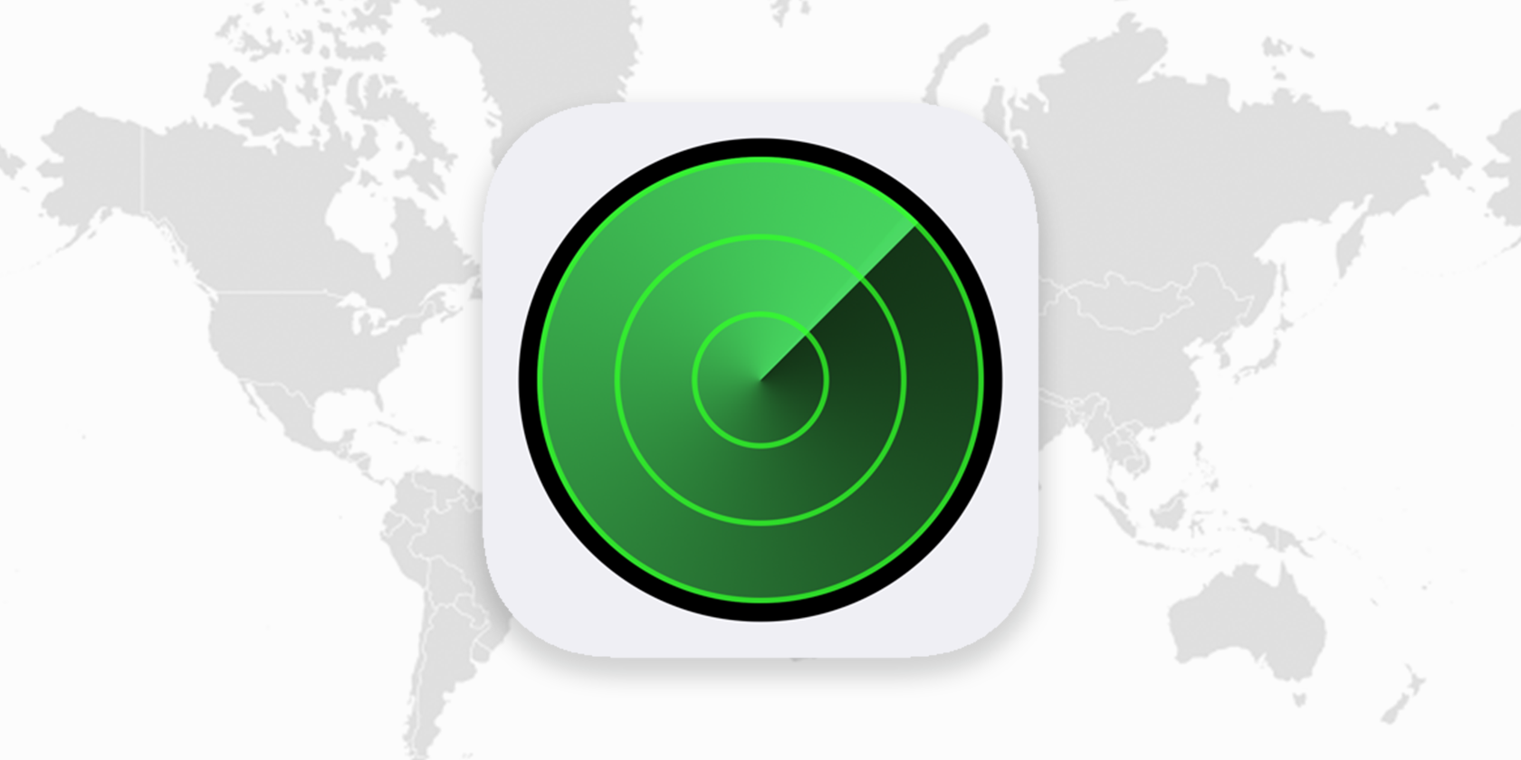 The Find My app icon on top of a world map