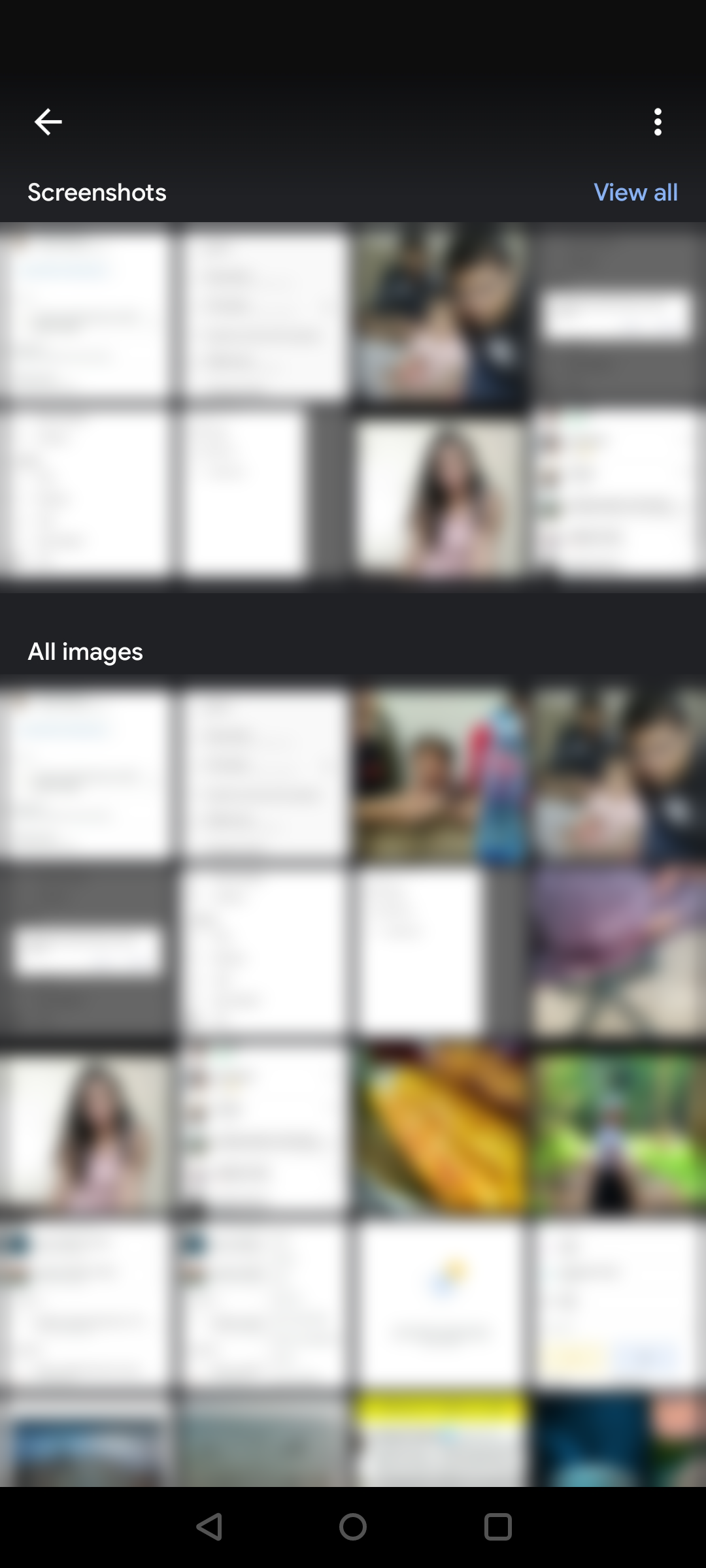 The gallery view in Google Lens