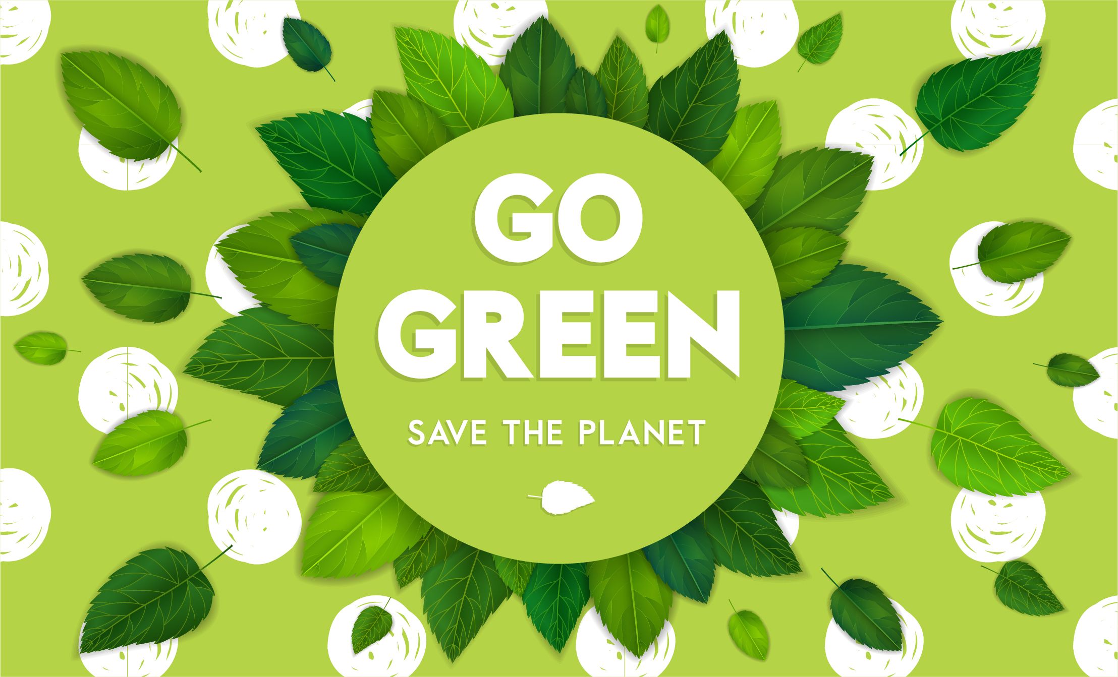 Go Green slogan