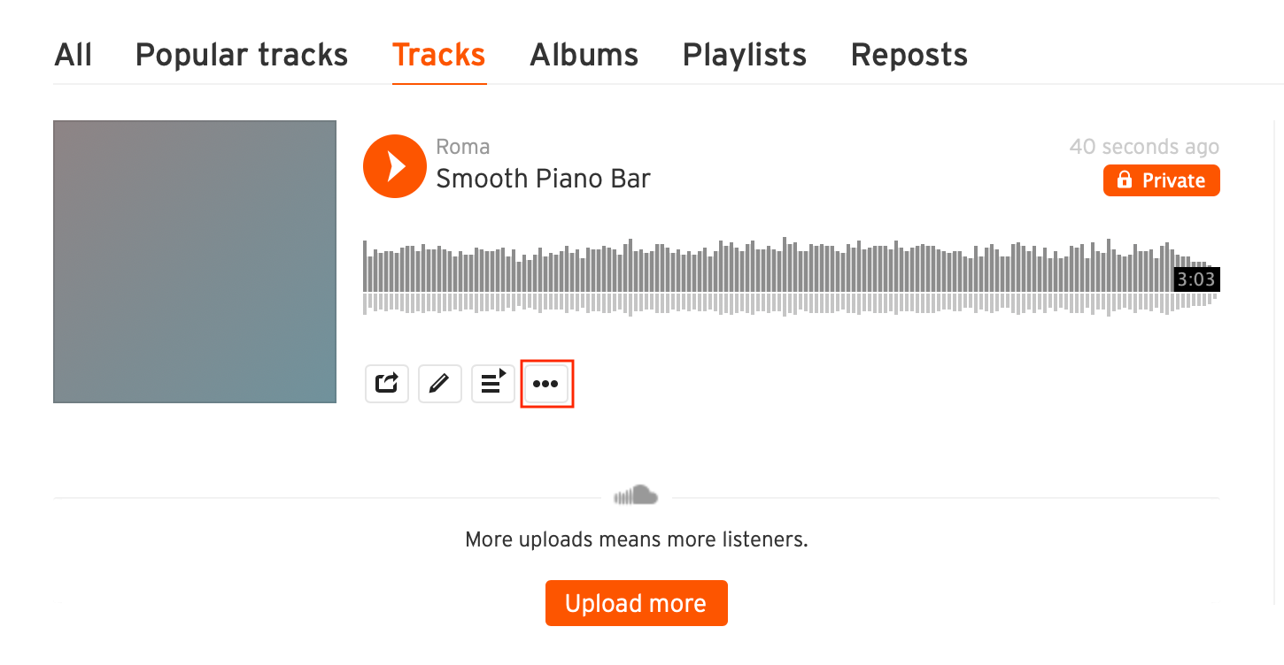 how to delete song from soundcloud playlist