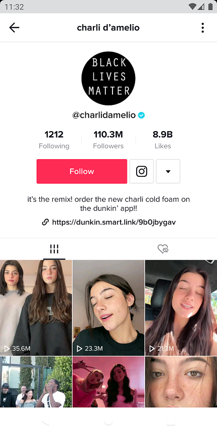 Charli Damelio's TikTok Account - How to get verified on TikTok