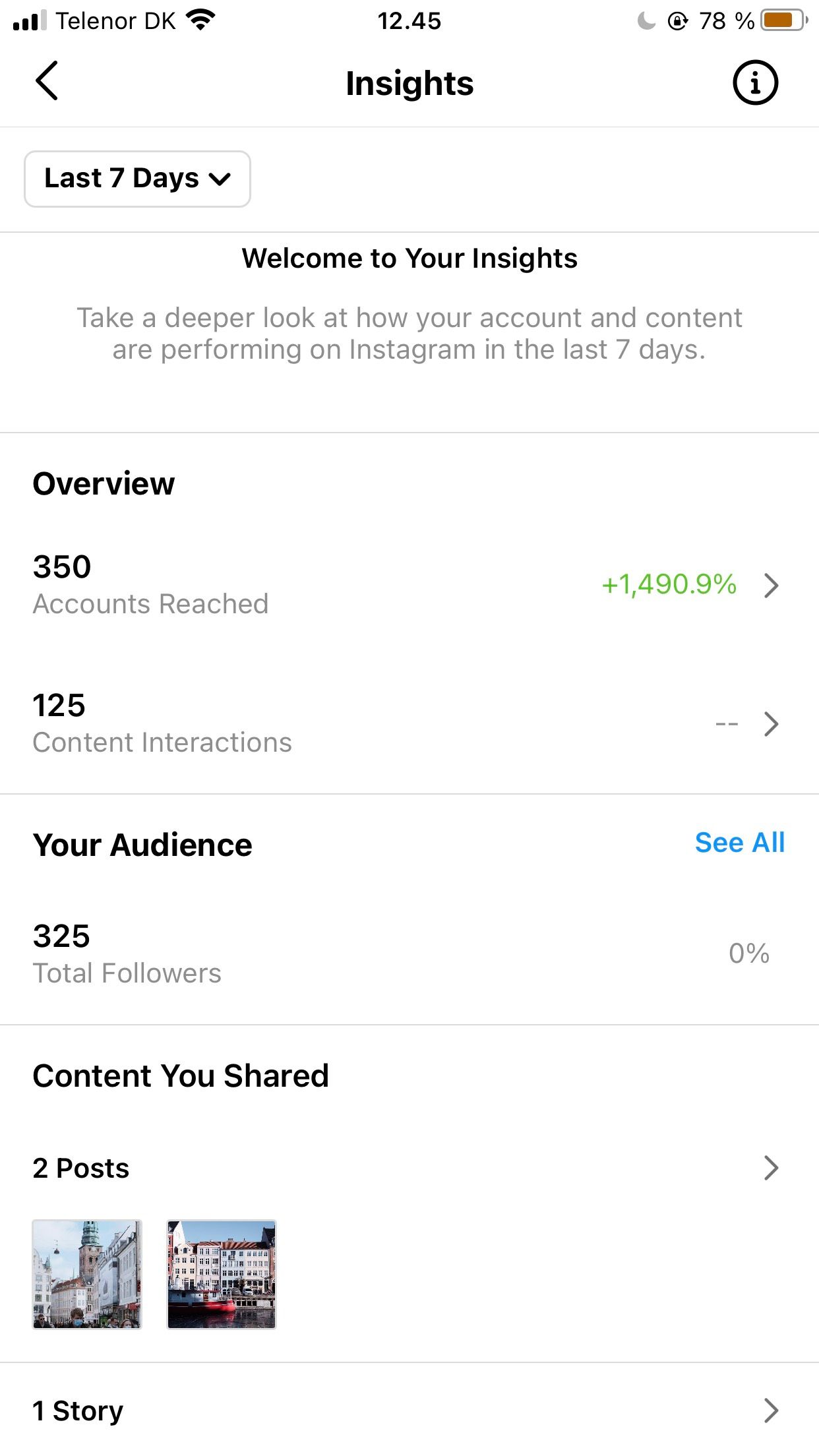 insights on instagram dashboard