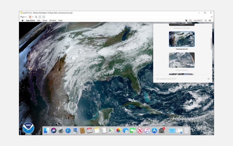 macos vmware workstation satellite images