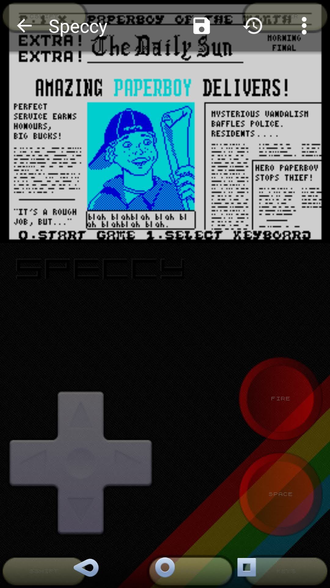 Speccy ZX Spectrum emulator for Android