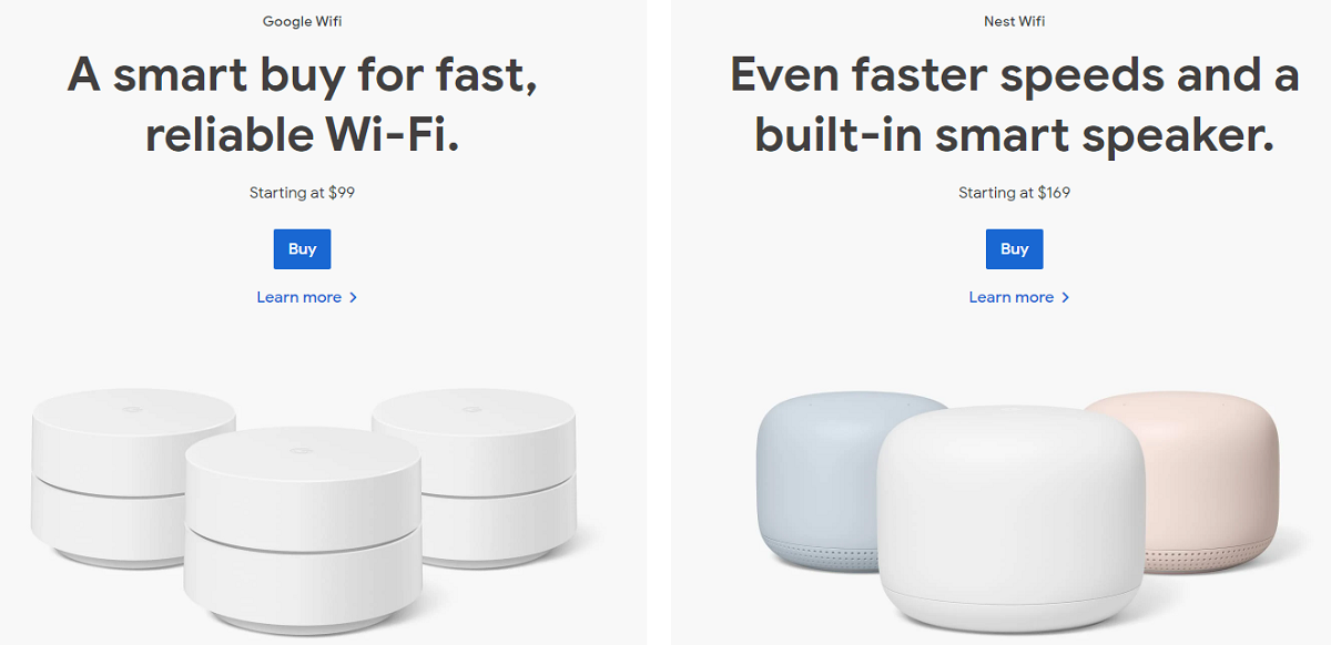 Nest WiFi and Google WiFi design