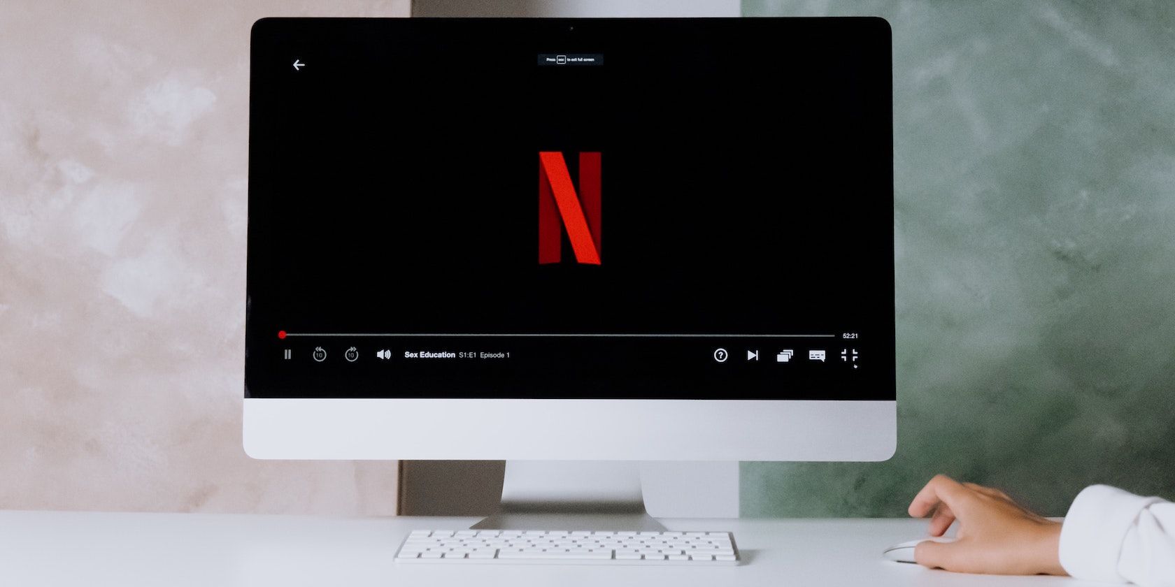 Netflix logo on Mac